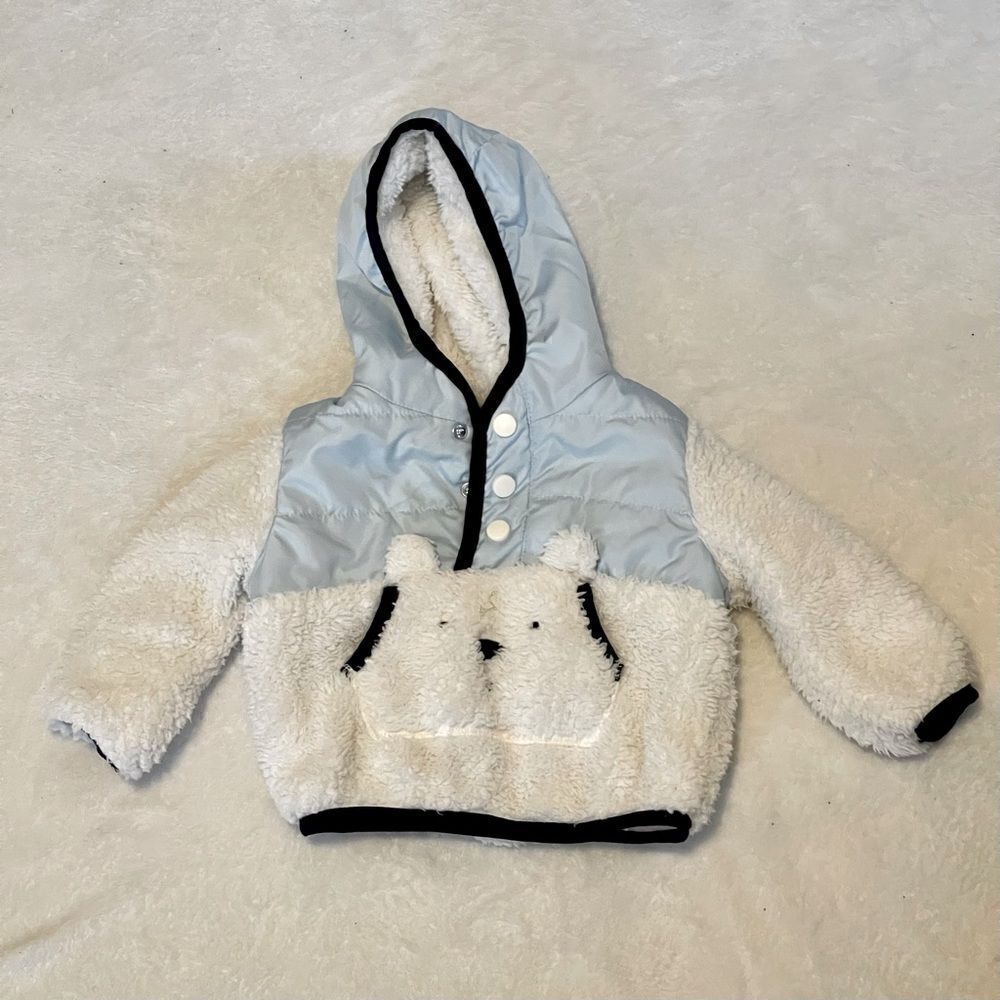 North Zone Baby Polar Bear pull over fleece 9 months